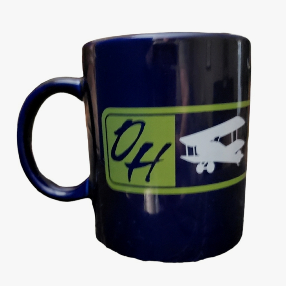 Wright Brothers National Museum Dayton, Ohio  Coffee Mug Blue Airplane